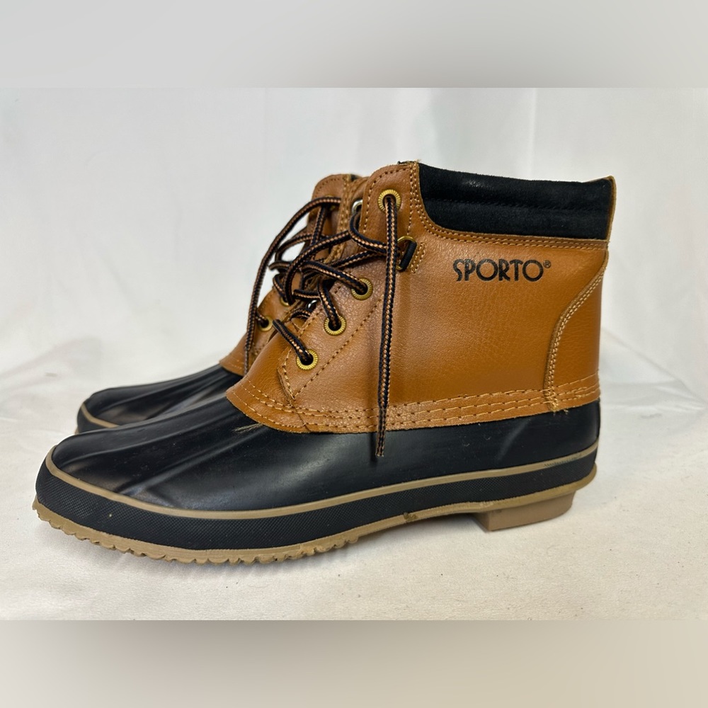COPY - Vintage Sporto Women Thermolite Duck Rain Boots Sz 10 Navy Classic Ankle…